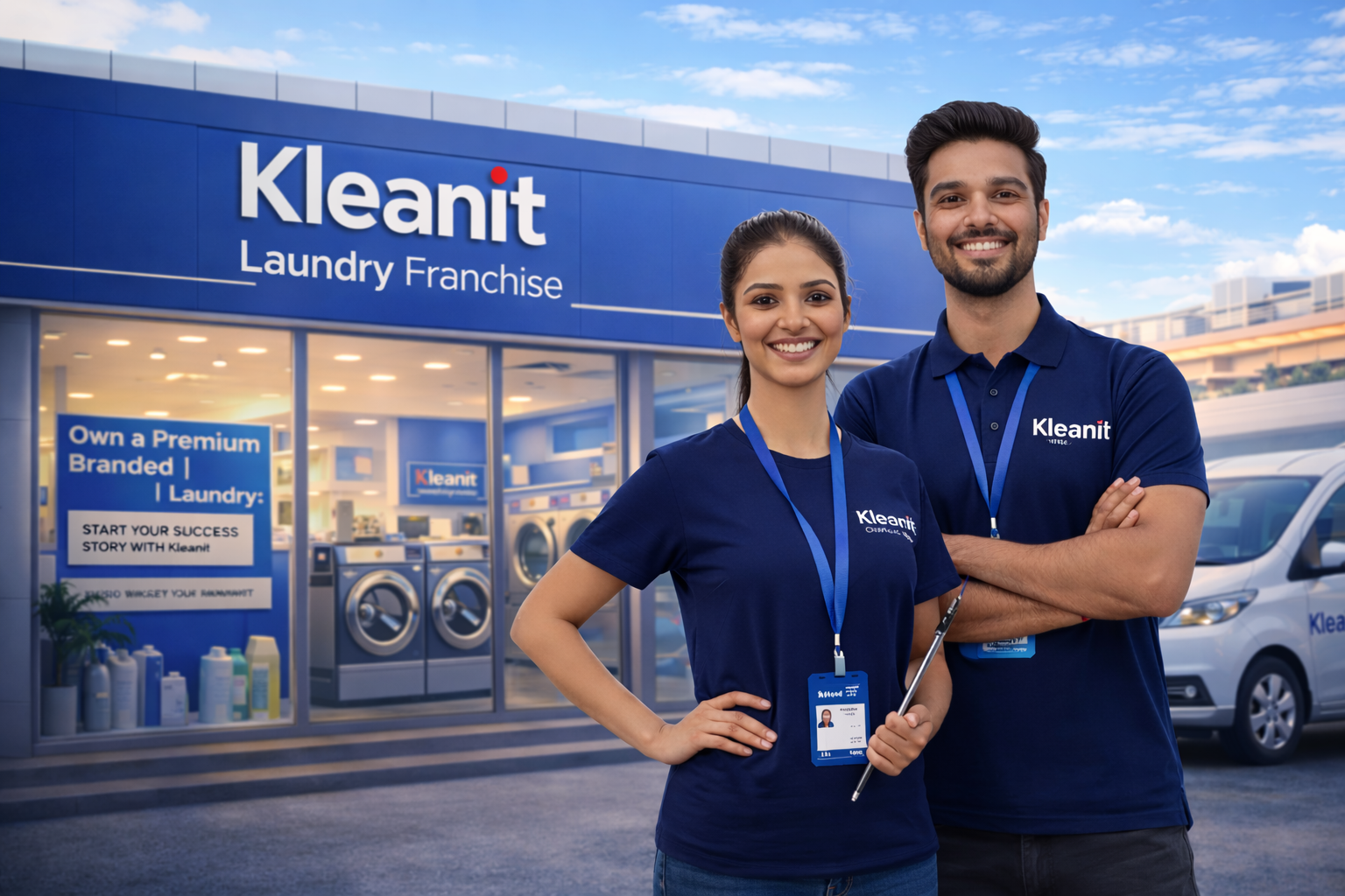 Kleanit premium laundry franchise and service partner opportunity banner