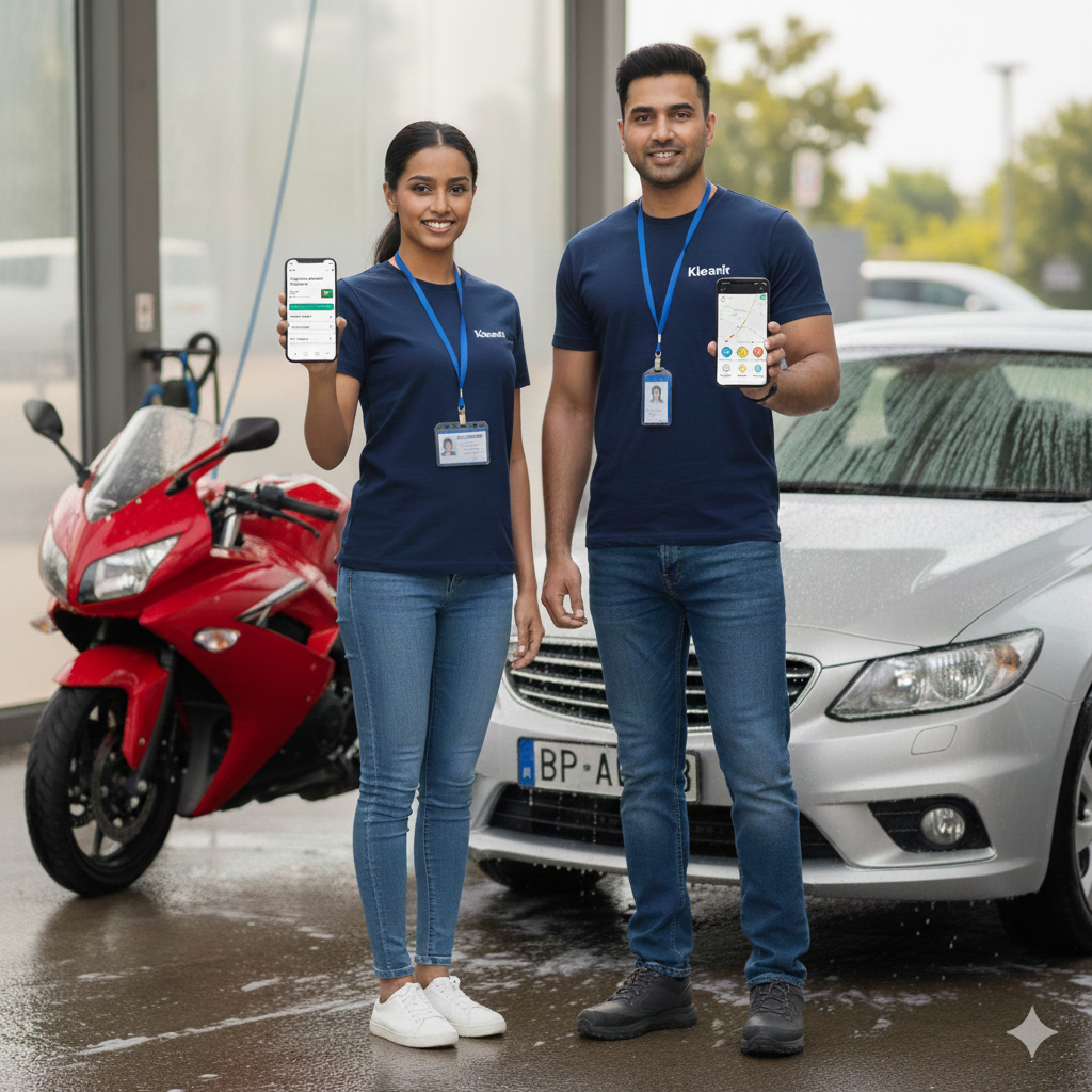 Kleanit app-ready service partner workflow